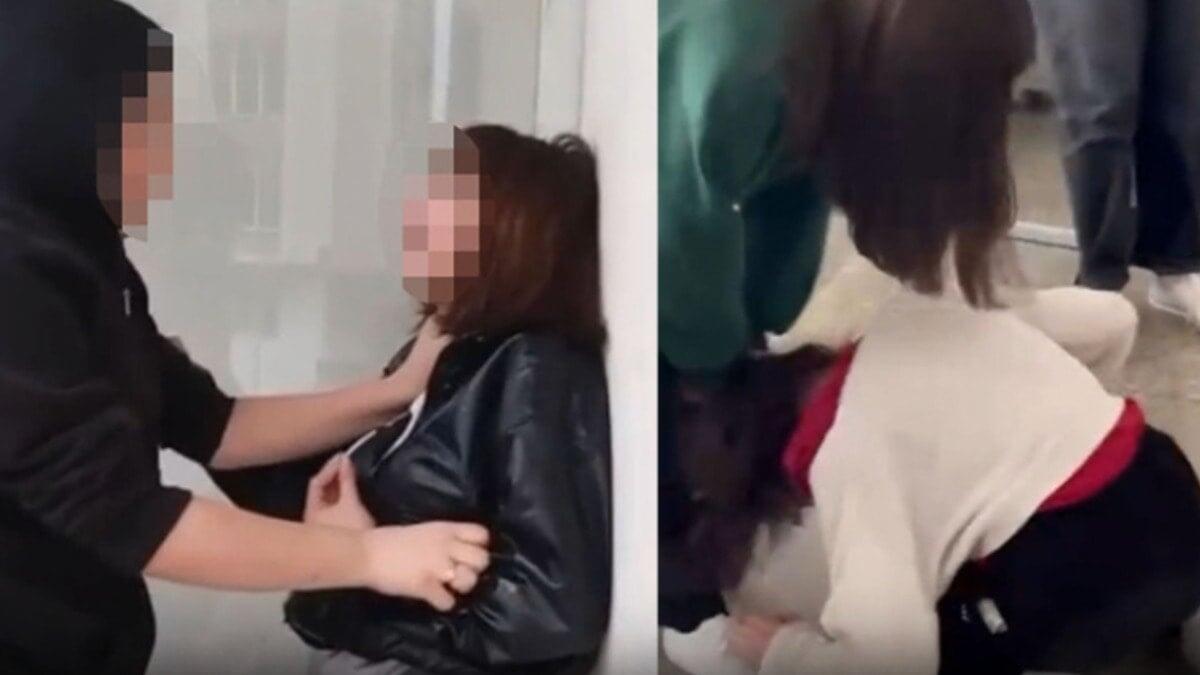 Məktəbdə VƏHŞİLİK  7 nəfər yığışıb 15 yaşlı qızı döydü