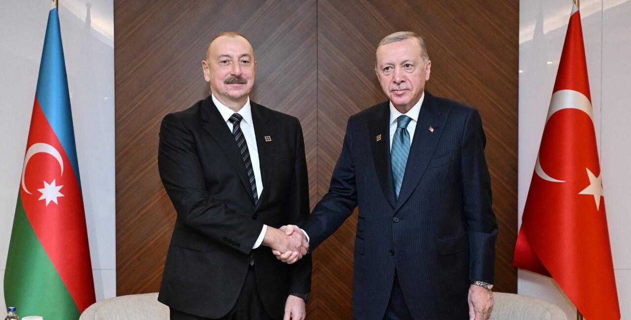 İlham Əliyevin Rəcəb Tayyib Ərdoğan ilə təkbətək görüşü başlayıb
