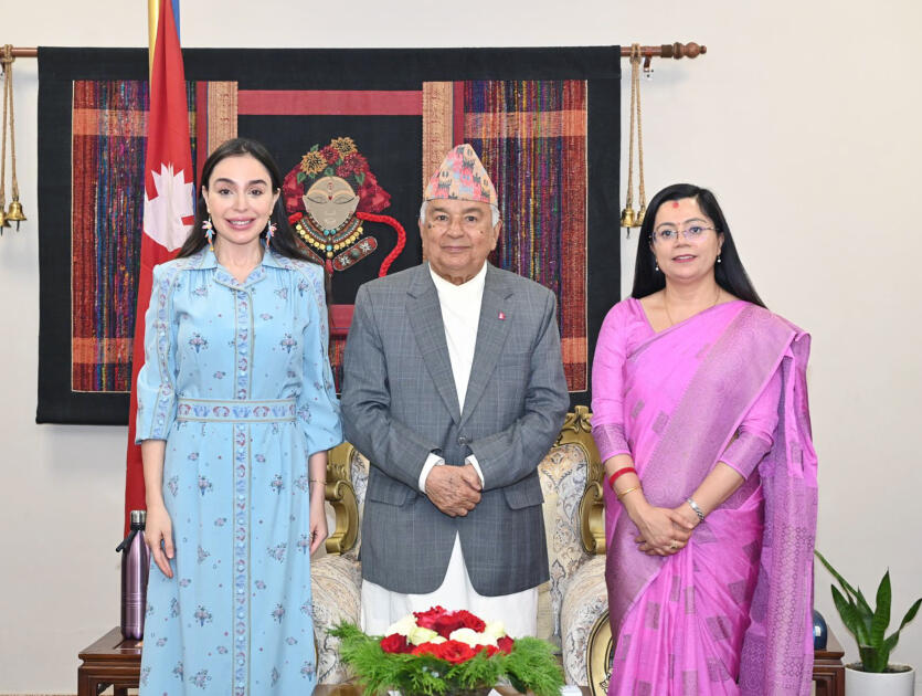Leyla Əliyeva Nepalın Prezidenti ilə görüşüb  FOTO