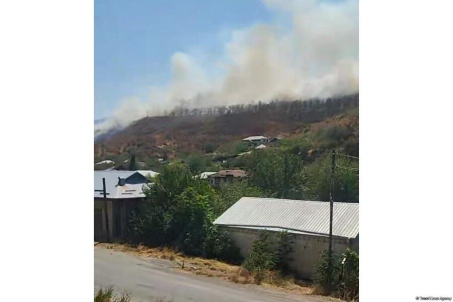 Ağdərədə yenidən yanğın başlayıb 