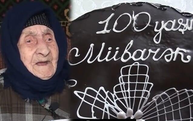 100 yaşlı Fatma nənənin heç bir xəstəliyi yoxdur  VİDEO