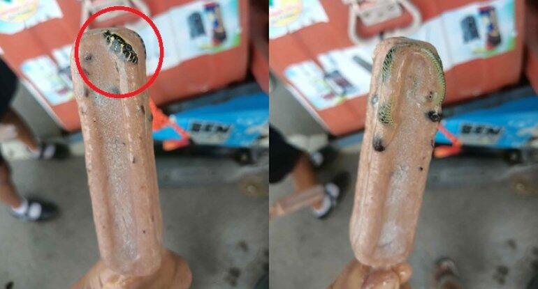 Aldığı dondurmadan ilan çıxdı  FOTO