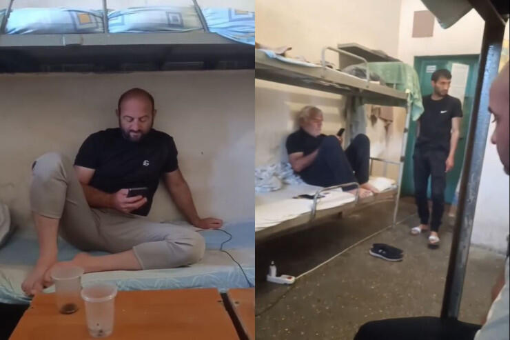 Rusiyada saxlanılan azərbaycanlıların həbsxanadan GÖRÜNTÜLƏRİ  VİDEO