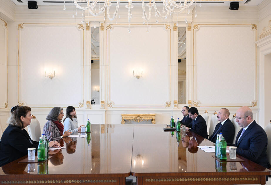 İlham Əliyev Anaklaudia Rossbaxı qəbul edib  FOTO