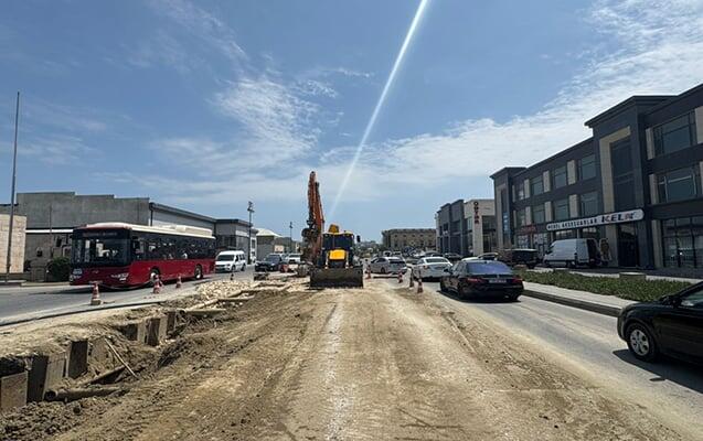 Binəqədi yolunda ağır tıxac var  Avtobuslar ləngiyir