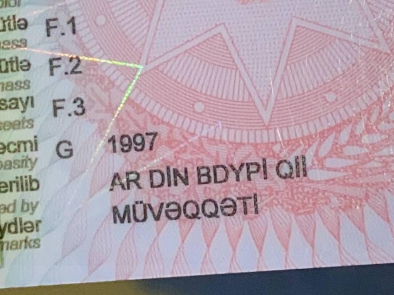 "Texpasport"da bu söz yazılıbsa...  DİQQƏT!