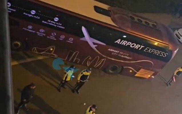 Aeroport yolunda ağır qəza 