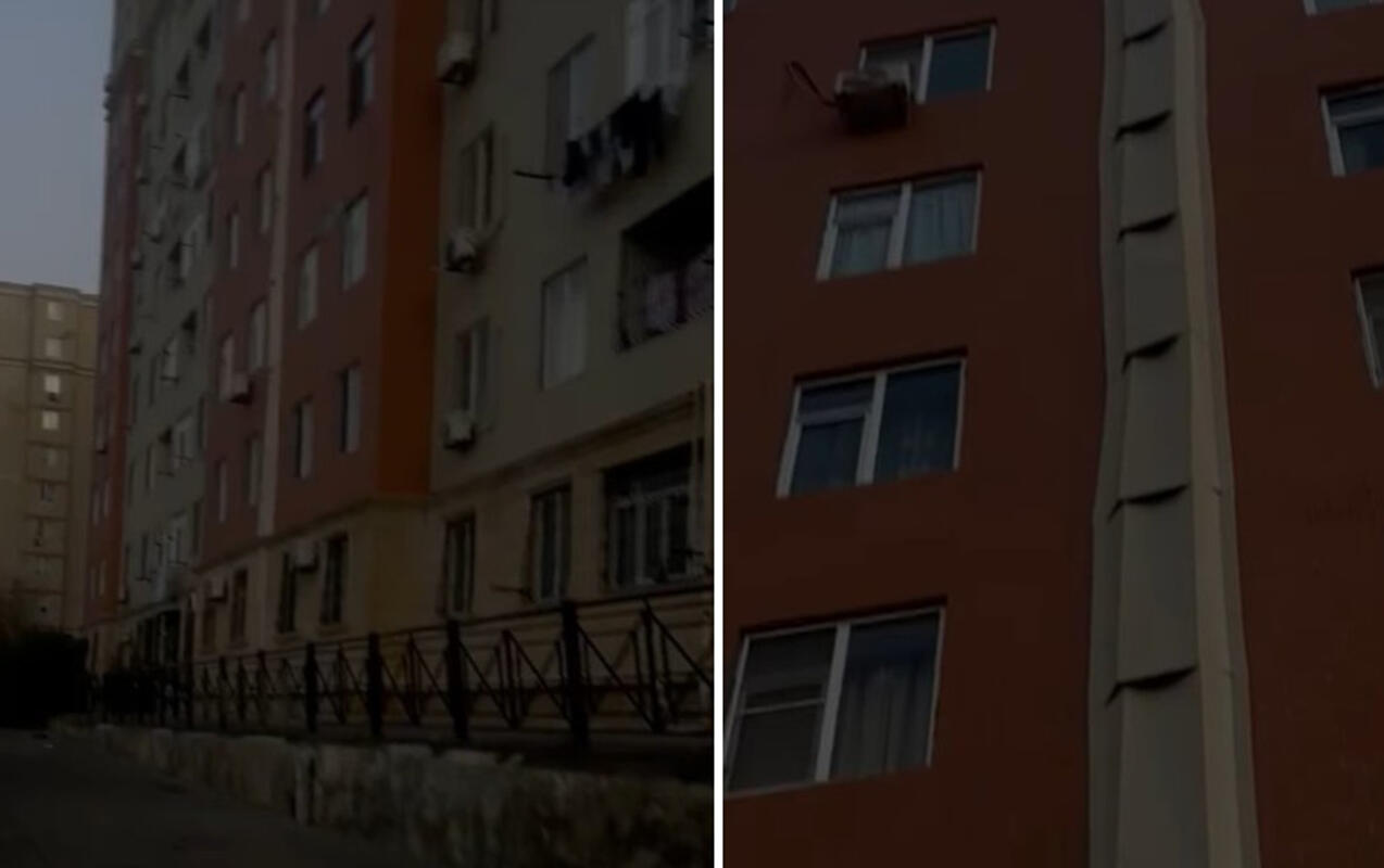 &ldquo;Qobu Park&rdquo;ın binaları əyilir?  Rəsmi a&ccedil;ıqlama 