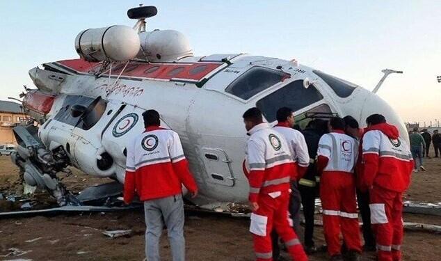 İranda helikopter qəzaya uğradı: