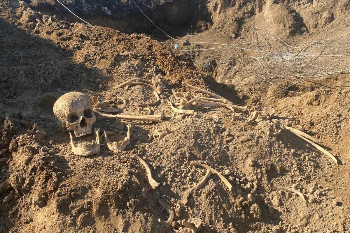 Ağdərədə insan sümükləri tapıldı