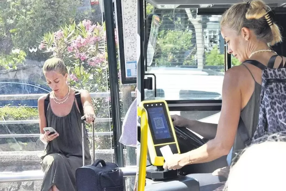 Avtobusa minib, istirahətə getdi  Aktrisanın heç yerdə görmədiyiniz FOTOsu