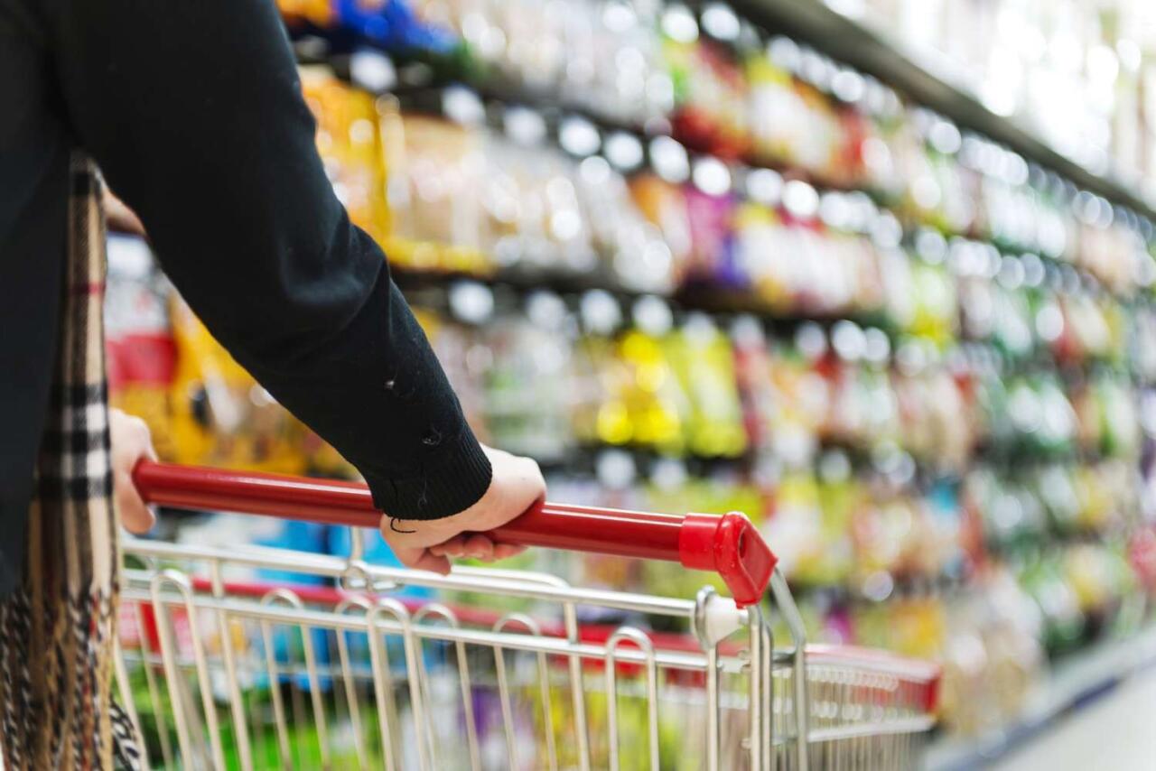 Bu supermarket məhsulu üzərindəki qiymətdən