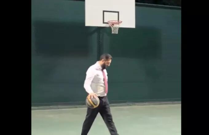 Basketbol oynadı, gündəm oldu 