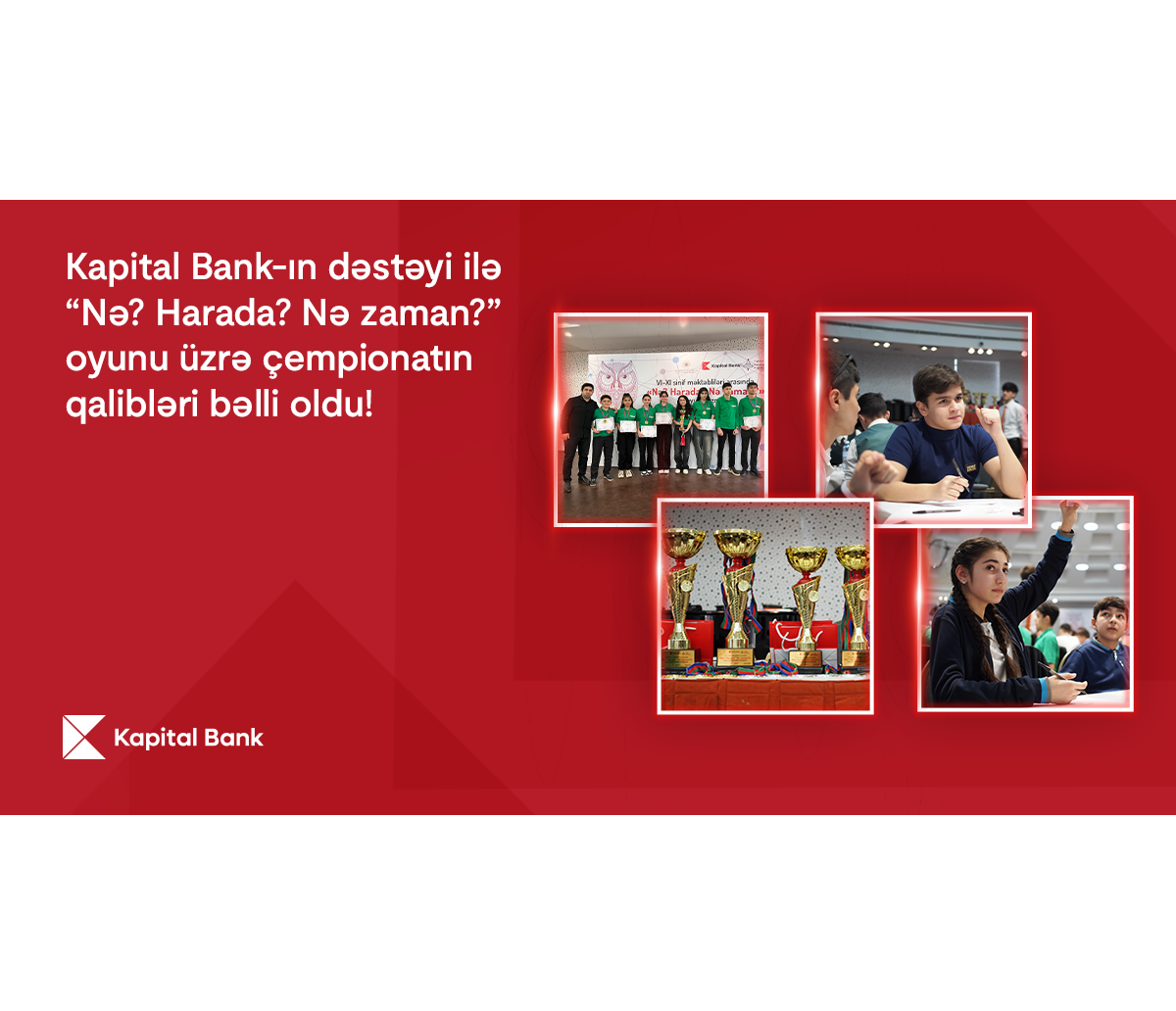 Kapital Bankın dəstəyi ilə “Nə? Harada? Nə zaman?” oyunu üzrə respublika çempionatı başa çatdı
