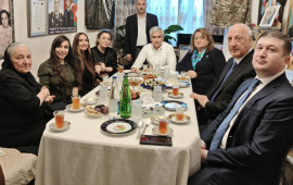 Leyla Əliyeva və Arzu Əliyeva Polad Həşimovun evində olublar 