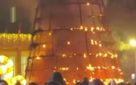 G&uuml;rc&uuml;standa yeni il "yolka"sı alışıb yandı 