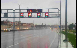 Bakıda bir sıra yollarda s&uuml;rət həddi endirildi