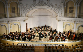 Mustafa Mehmandarovun rəhbərliyi ilə Dövlət Simfonik Orkestri musiqisevərlər qarşısında çıxış edib  FOTO