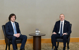Prezident İrakli Kobaxidze ilə görüşüb  FOTO