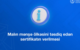 Malın mənşə ölkəsini təsdiq edən