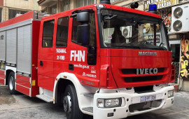 Sumqayıtda yaşayış binasında yanğın olub