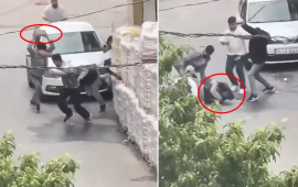 Küçənin ortasında dava  Gənci daş və dəyənəklərlə döydülər