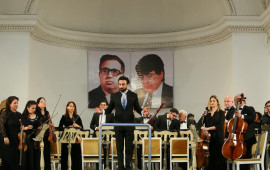 Görkəmli bəstəkarlar Soltan Hacıbəyovun  105, İsmayıl Hacıbəyovun  75 illiyinə həsr  olunmuş konsert keçirilib – FOTO