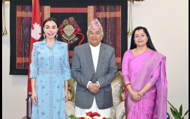 Leyla Əliyeva Nepalın Prezidenti ilə görüşüb  FOTO