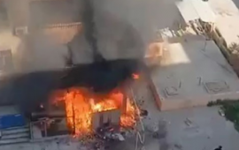 Bakıda yaşayış binasında yanğın 