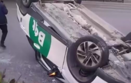 Bakıda ağır qəza: "Shacman"la BYD toqquşdu 