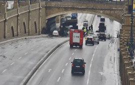 "Bağırov" körpüsündə yol açıldı 