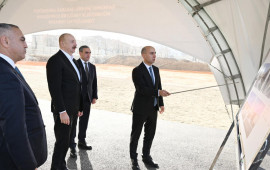 Prezident Xankəndidə Qarabağ Universitetinin M&uuml;həndislik fak&uuml;ltəsinin binasının təməlini qoyub