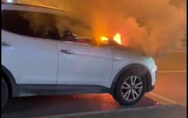 Bakıda "Santafe" alışdı  VİDEO