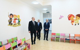 Ağdamın Kəngərli kəndində körpələr eviuşaq bağçasının açılışı olub  FOTO