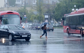 Bakıya güclü leysan yağacaq  Hava kəskin dəyişir