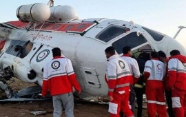 İranda helikopter qəzaya uğradı:
