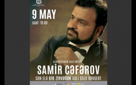 Xalq Artisti Samir Cəfərov Gəncə Dövlət Filarmoniyasinda konsert proqrami ilə çıxış edəcək