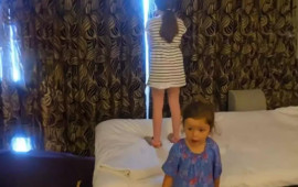 Otel pərdəsini açanda gördükləri mənzərə hamını mat qoydu 