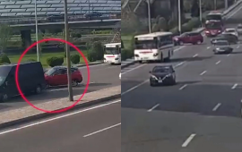 Bu görüntülər Bakıda çəkilib  Hər kəs bu sürücüdən danışır 