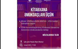 MEMİM Şəkidə kitabxanaların əməkdaşları üçün təlimə start verəcək